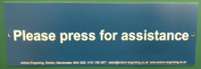 medium size picture of engraved assistance sign